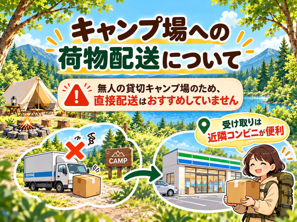 キャンプ場への荷物の配送について｜近隣の受け取り場所をご案内